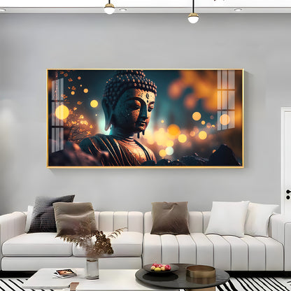 Mulling Over Buddha Premium Acrylic Horizontal Wall Art