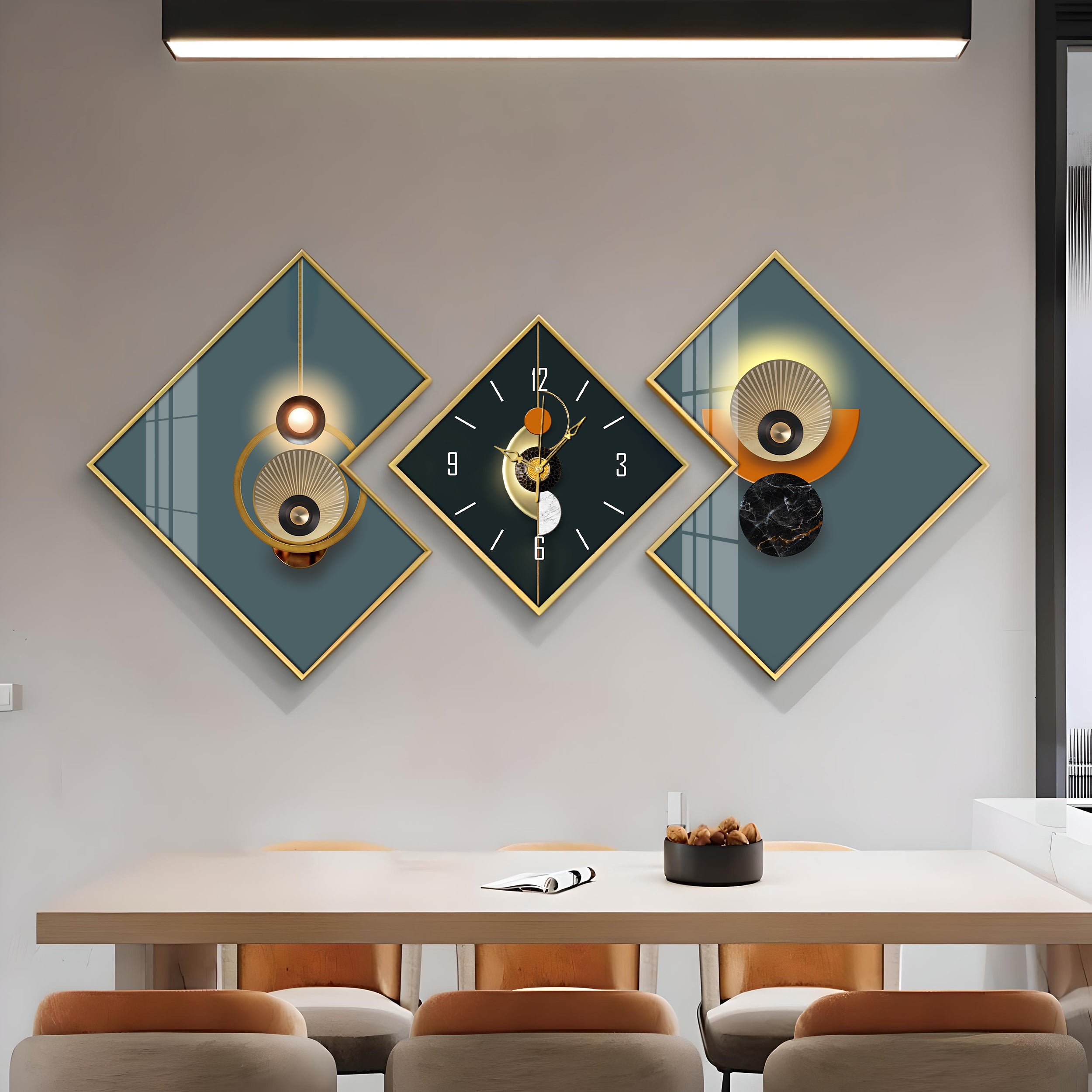 Abstract Patterns Premium Acrylic Wall Clock - The Next Decor