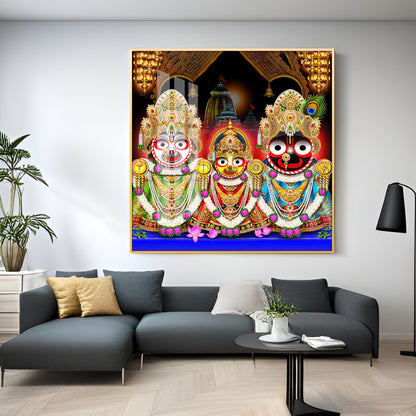 Jai Jagannath Ji Premium Acrylic Square Wall Art