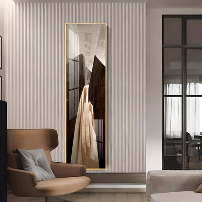 Serene Arc Premium Acrylic Vertical Wall Art