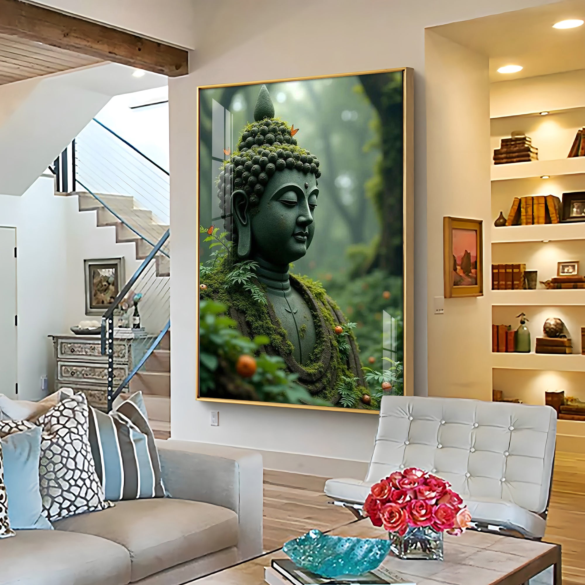 Zen Harmony Of Buddha Premium Acrylic Wall Art