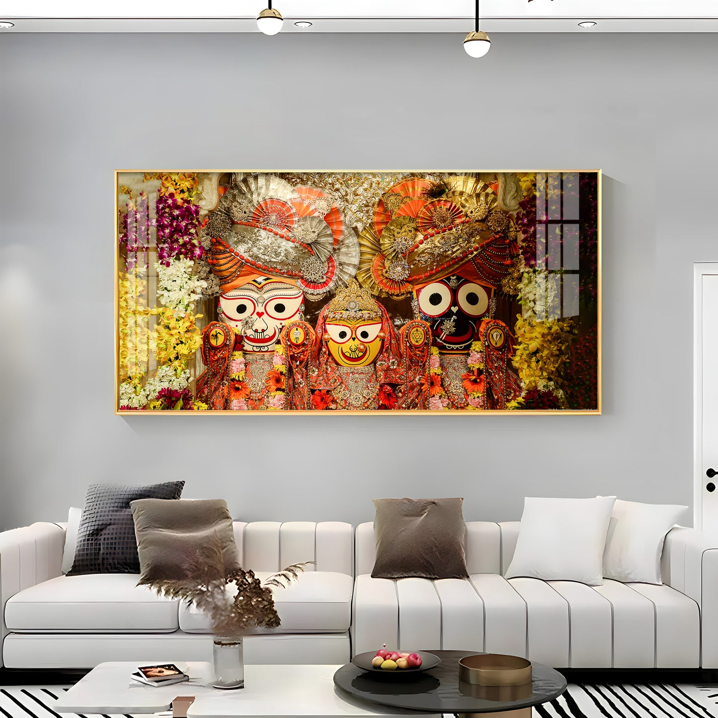 Shree Jagannatha Premium Acrylic Horizontal Wall Art