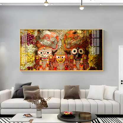 Shree Jagannatha Premium Acrylic Horizontal Wall Art