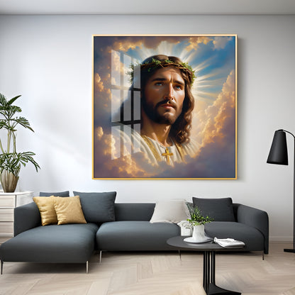 Jesus Christ Christian Premium Acrylic Square Wall Art