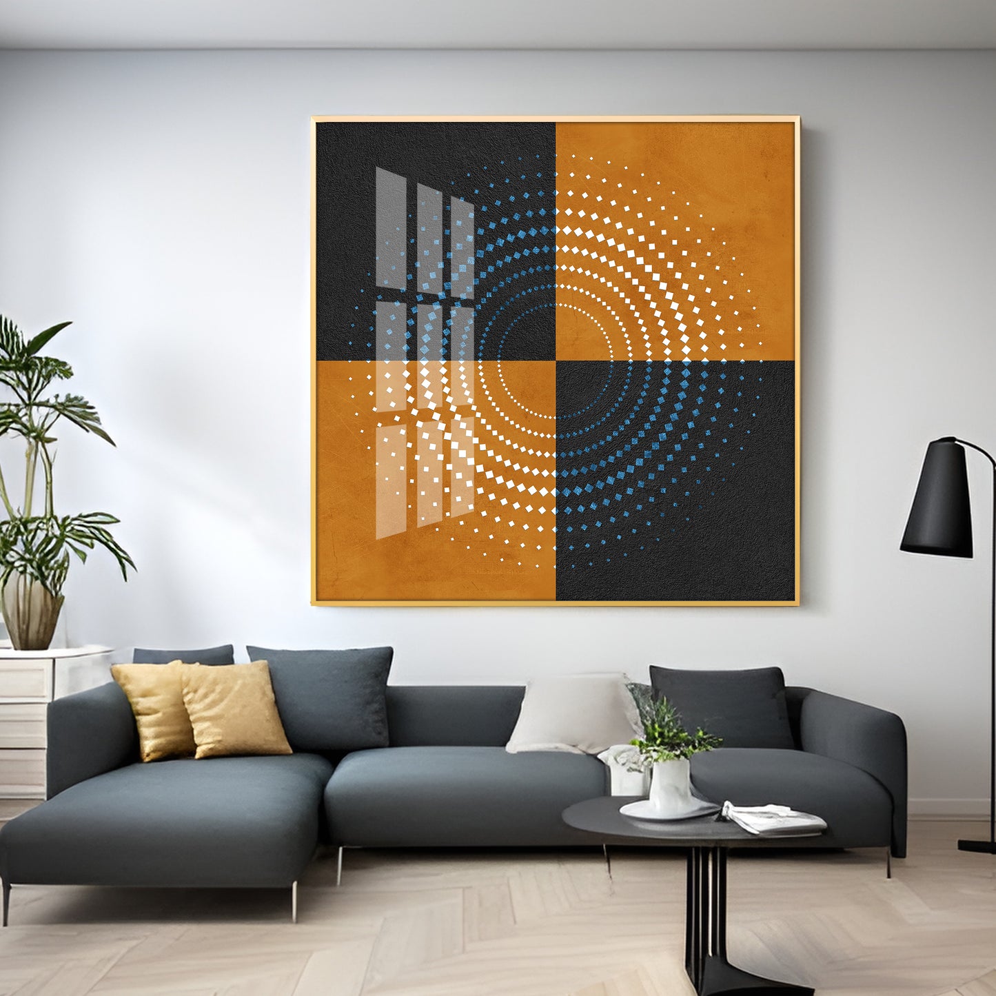 Aboriginal Symbols Acrylic Square Wall Art