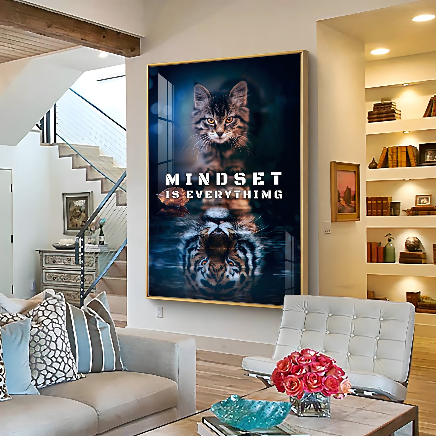 Mindset Is Everything Premium Acrylic Vertical Wall Art