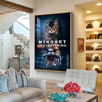 Mindset Is Everything Premium Acrylic Vertical Wall Art