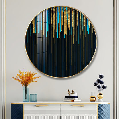 Colorful Palette Premium Acrylic Round Wall Art