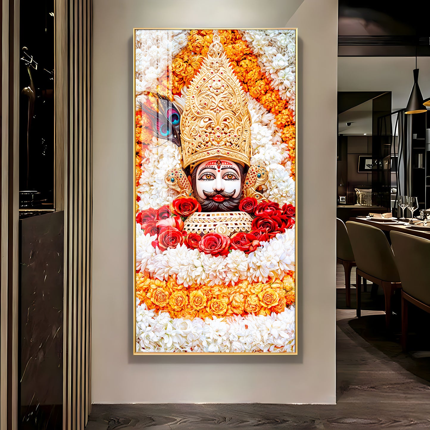 Divine Shyam Baba Premium Acrylic Vertical Wall Art