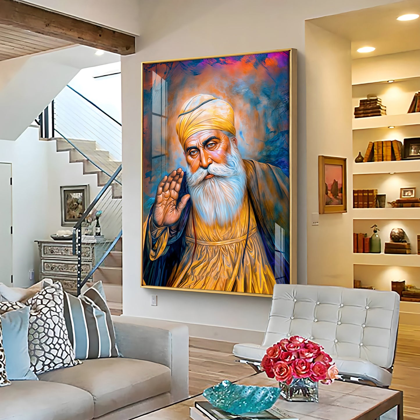 Divine Guru Ji Premium Vertical Acrylic Wall Art