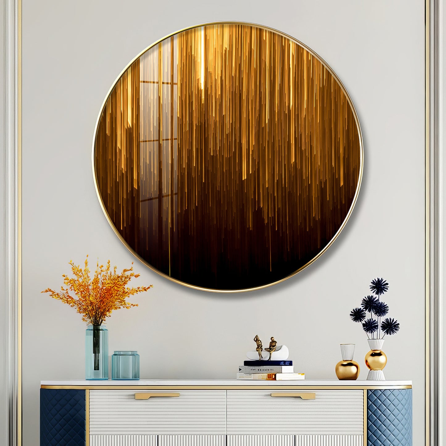 Opulent Sphere Premium Acrylic Round Wall Art