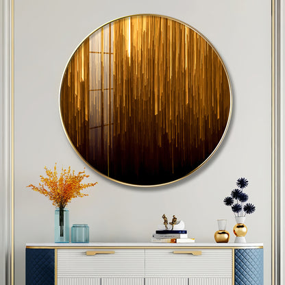 Opulent Sphere Premium Acrylic Round Wall Art