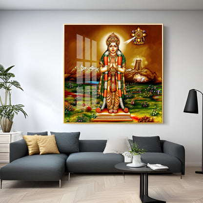 Thirumalisai Alvar Premium Acrylic Square Wall Art