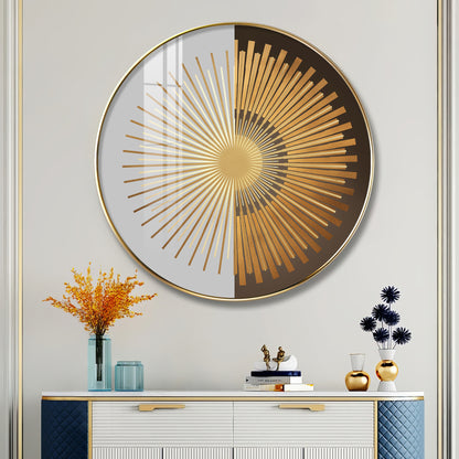 Radiant Circle Premium Acrylic Round Wall Art