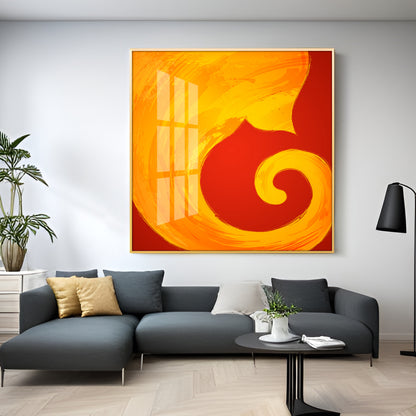 Modern Ganesha Premium Acrylic Square Wall Art