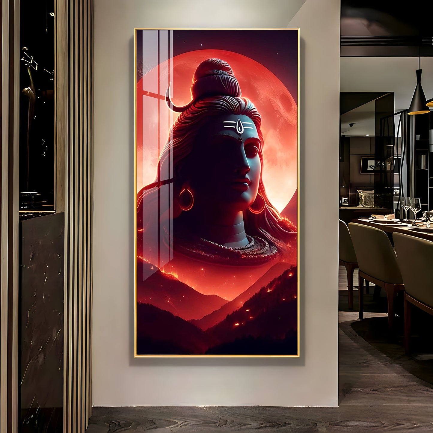 Adiyogi Premium Acrylic Vertical Wall Art