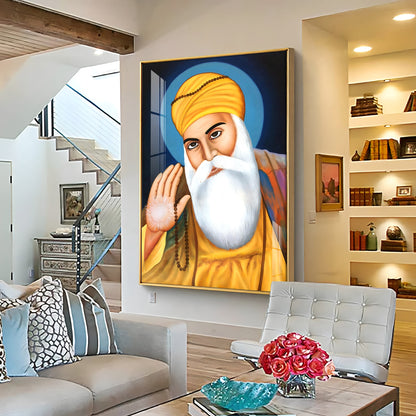 Wisdom Of Guru Nanak Ji Premium Vertical Acrylic Wall Art