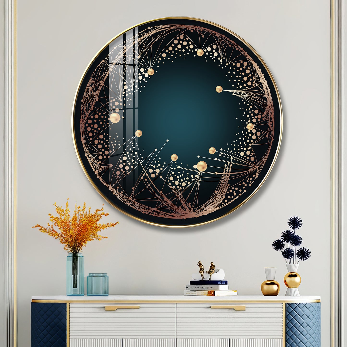 Astral Glow Premium Acrylic Round Wall Art