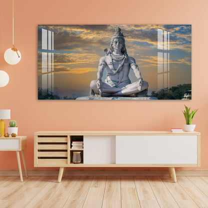 Meditating Shiva Acrylic Wall Art