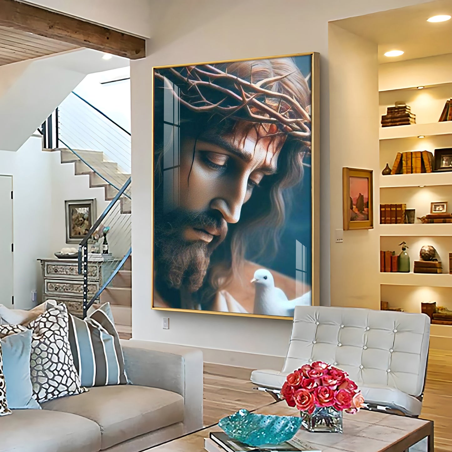 Jesus Faithful Reflections Premium Acrylic Wall Art