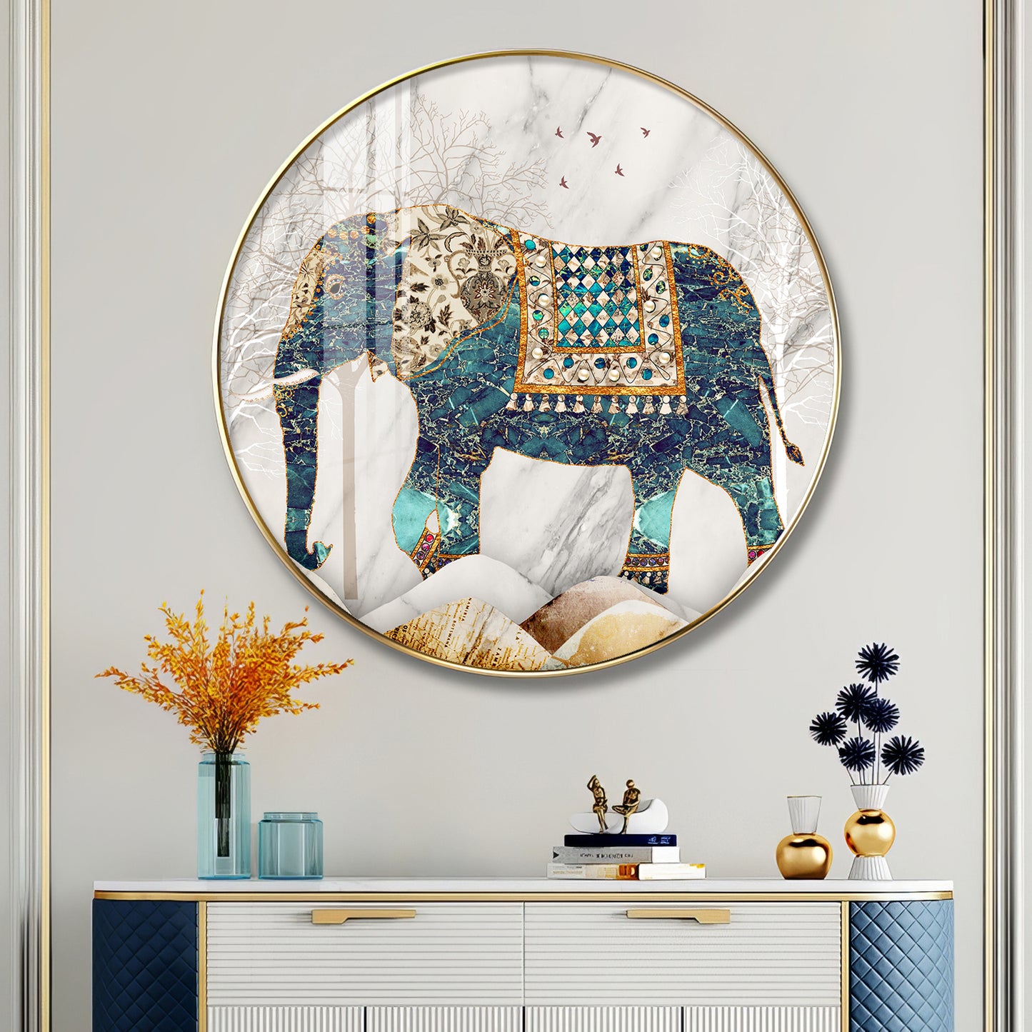 Majestic Alpha Premium Acrylic Round Wall Art