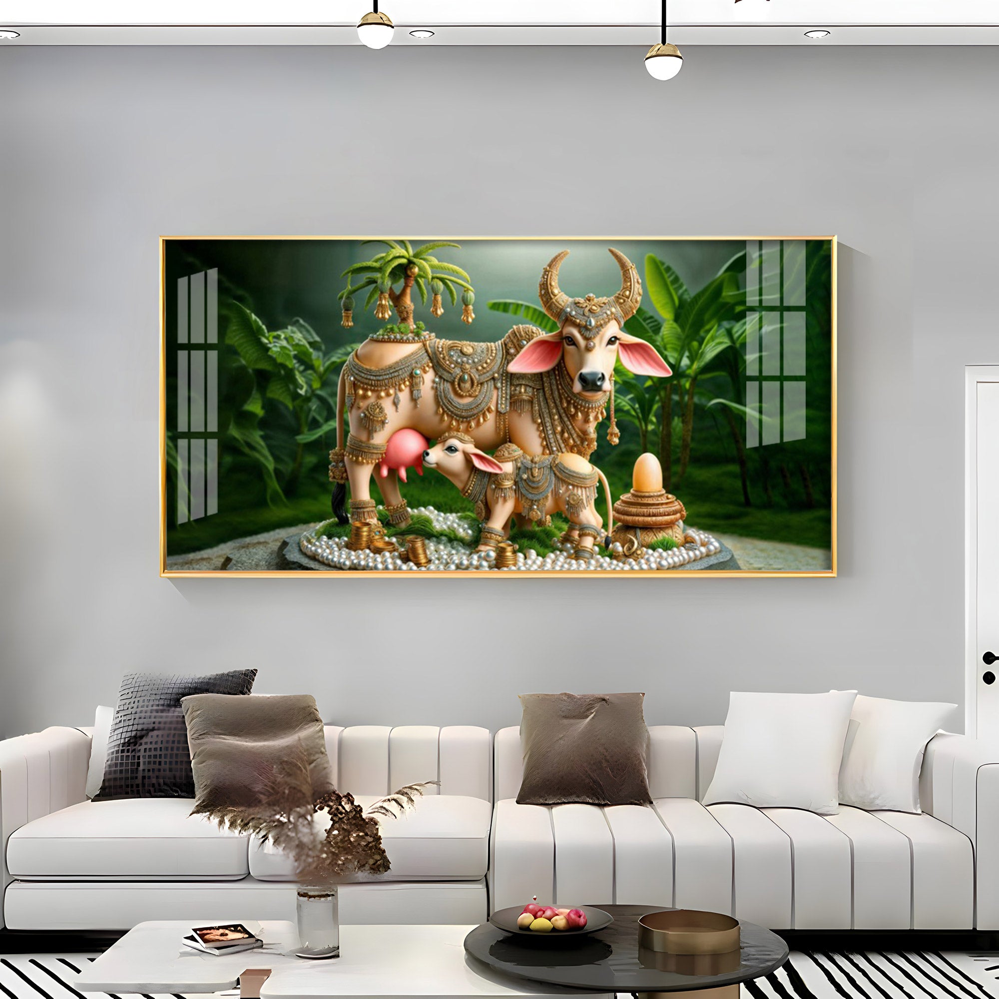 Nandi Jewelled Adornments Premium Acrylic Horizontal Wall Art