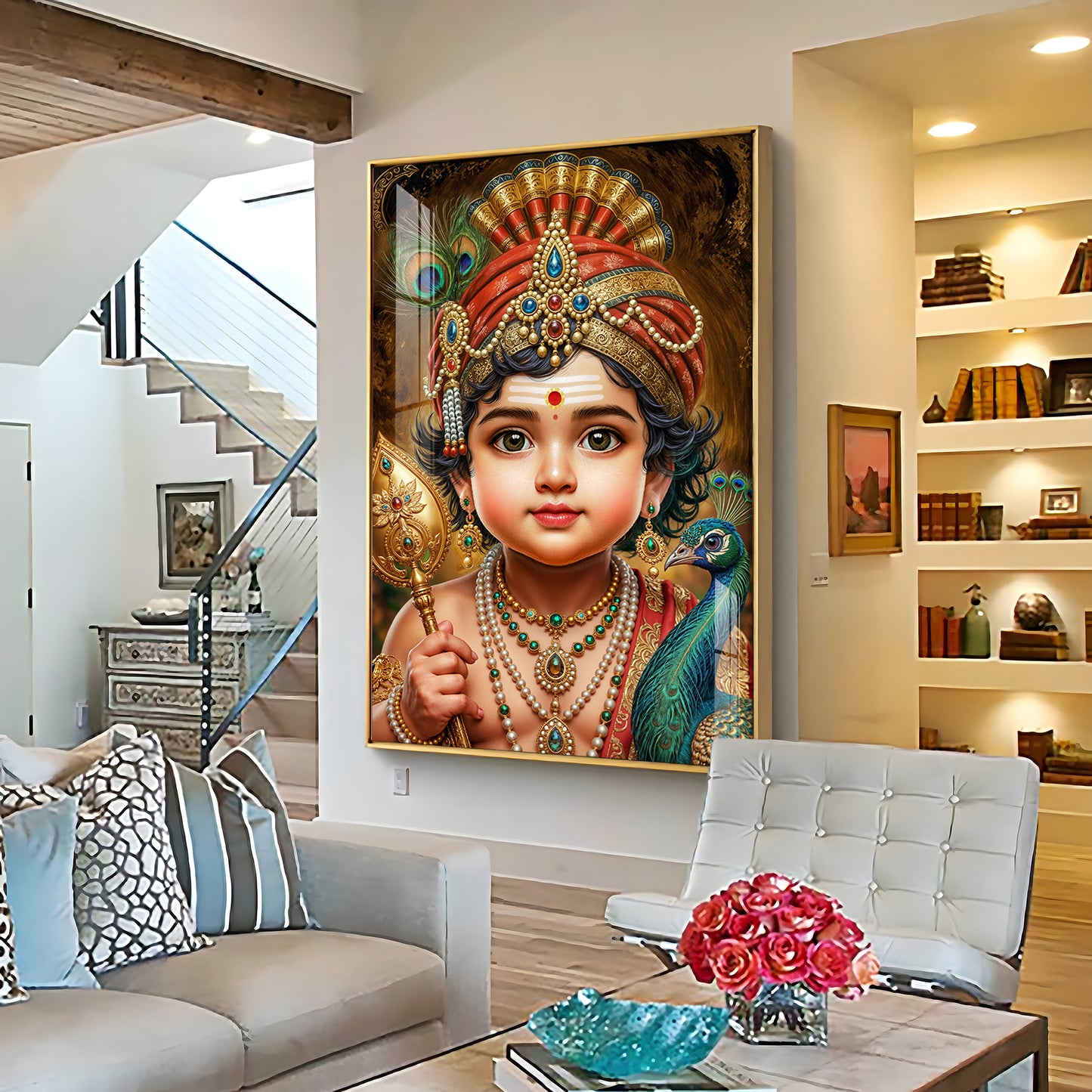 Little Murugan Ji Premium Acrylic Vertical Wall Art