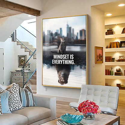 Mindset Is Everything Premium Acrylic Vertical Wall Art