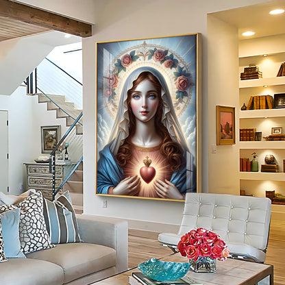 Sacred Heart Serenity Premium Acrylic Vertical Wall Art