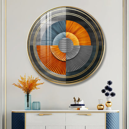 Grandeur Circle Premium Acrylic Round Wall Art