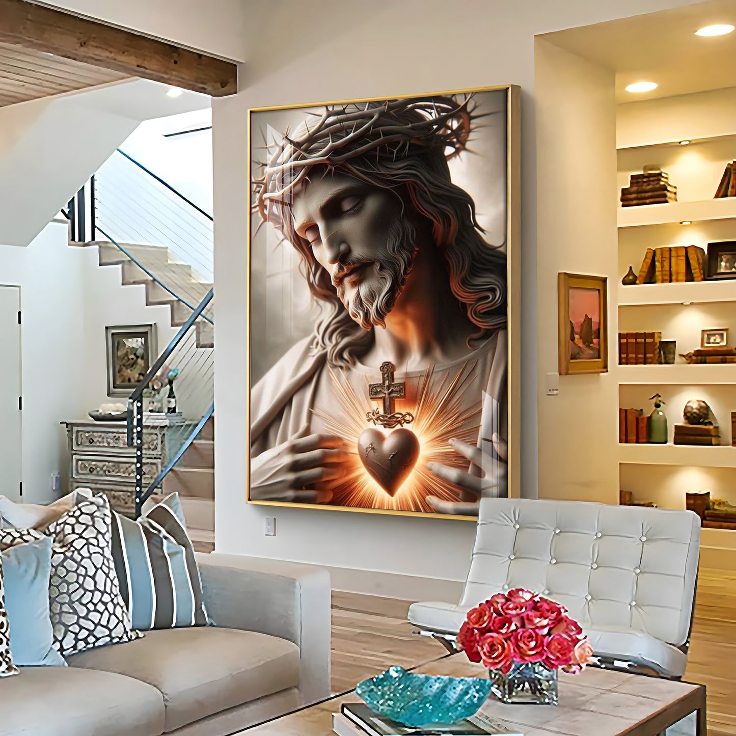 Divine Jesus Heart Premium Acrylic Wall Art