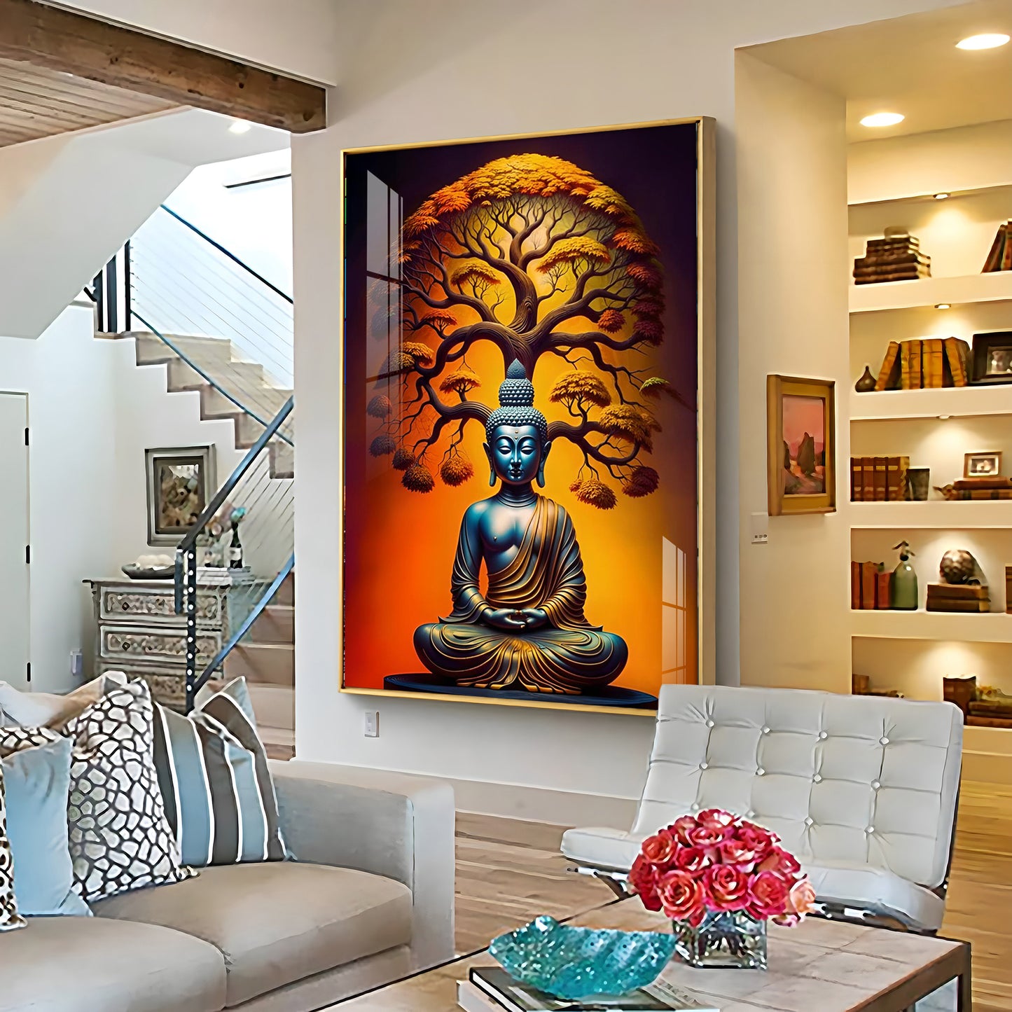 Enlighten Buddha Premium Acrylic Vertical Wall Art