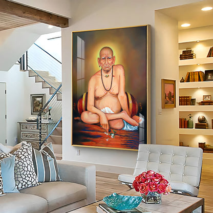 Shri Swami Samarth Baba Ji Premium Vertical Acrylic Wall Art