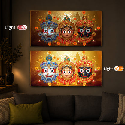 Jai Jagannath Modern Luxury Backlight Horizontal Wall Art