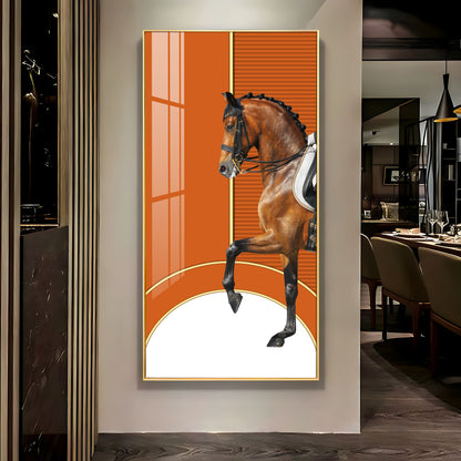 European Horse Premium Acrylic Vertical Wall Art