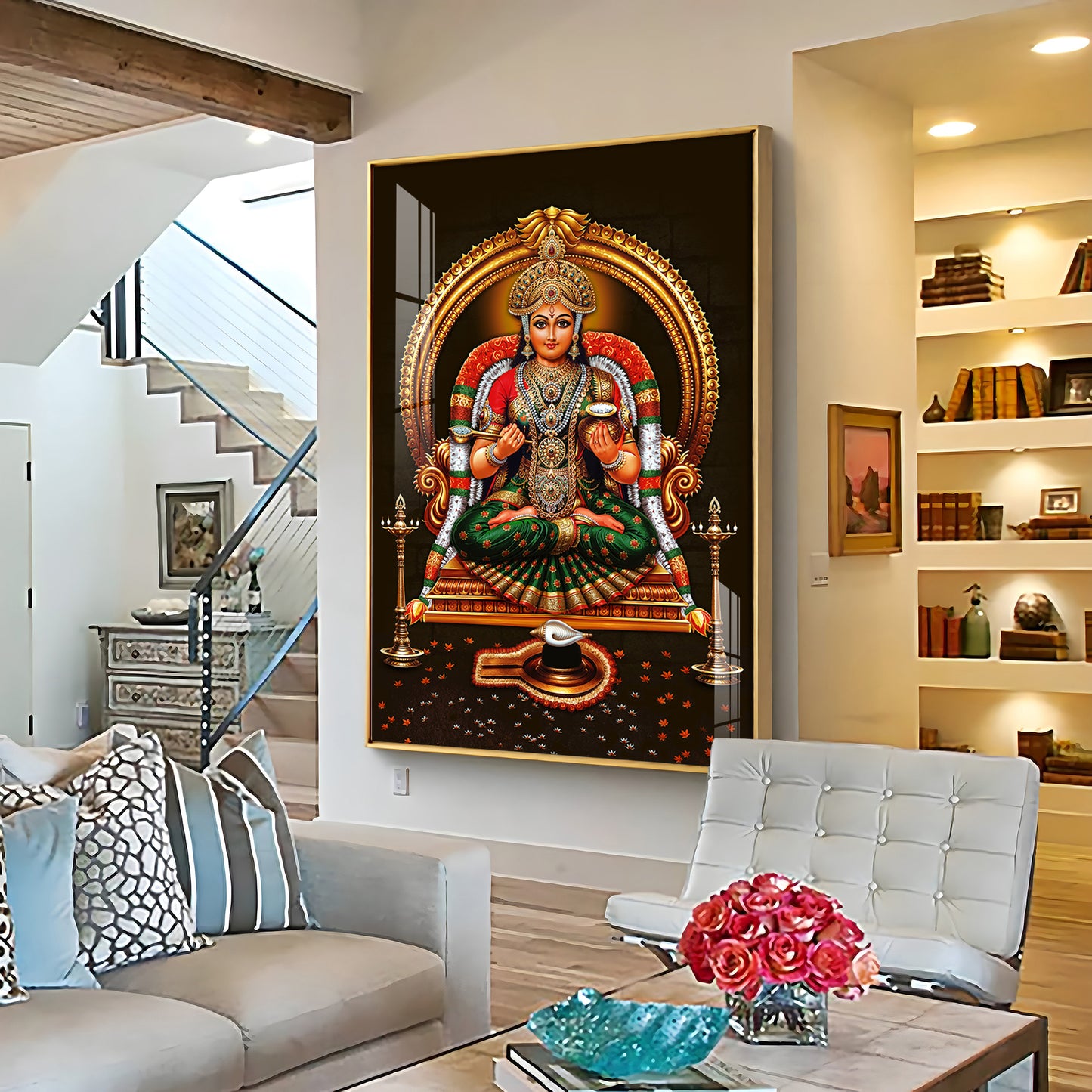 Annapurna Devi Premium Acrylic Vertical Wall Art