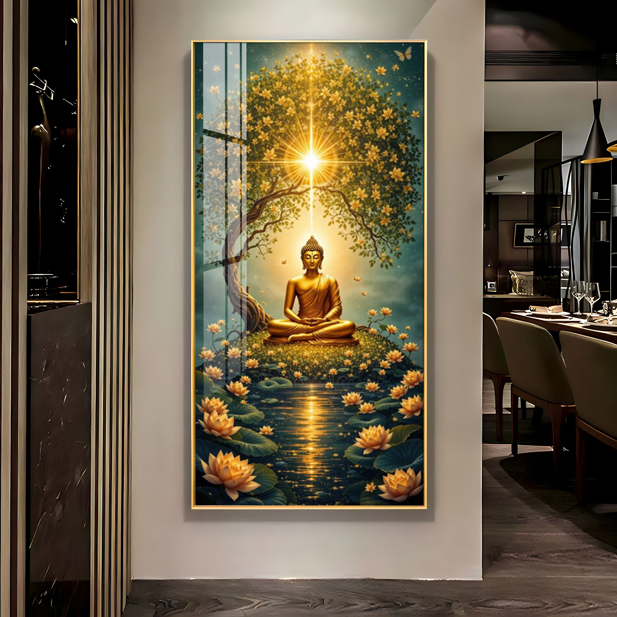 Buddha Harmony Haven Premium Acrylic Vertical Wall Art