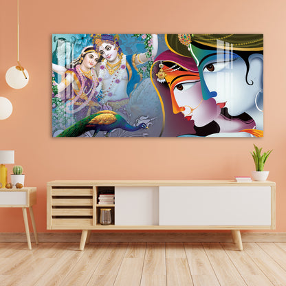 Divine Rada Krishna Acrylic Wall Art