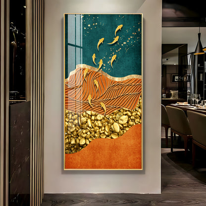 Chinese Landscape Premium Acrylic Vertical Wall Art