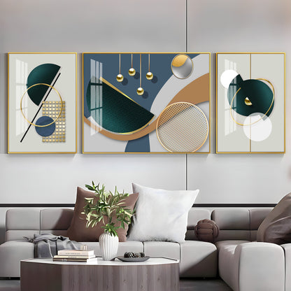 Minimalist Shapes Premium Acrylic Wall Art (Set of 3)