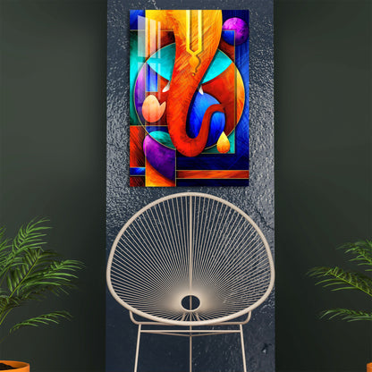 Vibrant Ganpati Acrylic Wall Art