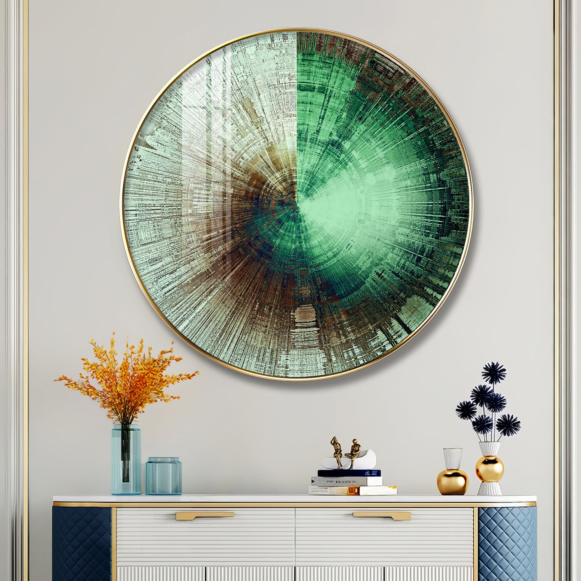 Sphere of Serenity Premium Acrylic Round Wall Art
