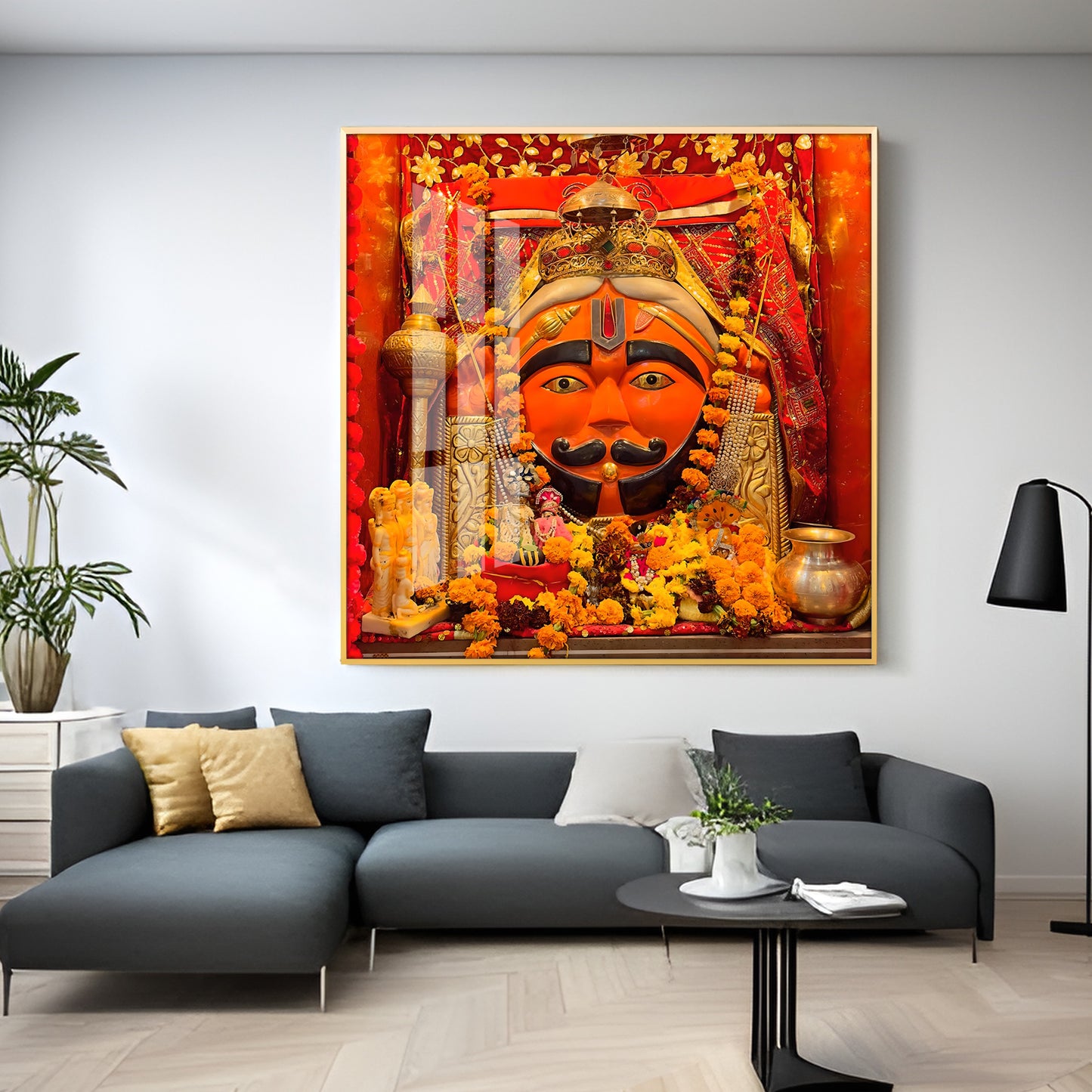 Jai Salasar Dhaam Premium Acrylic Square Wall Art