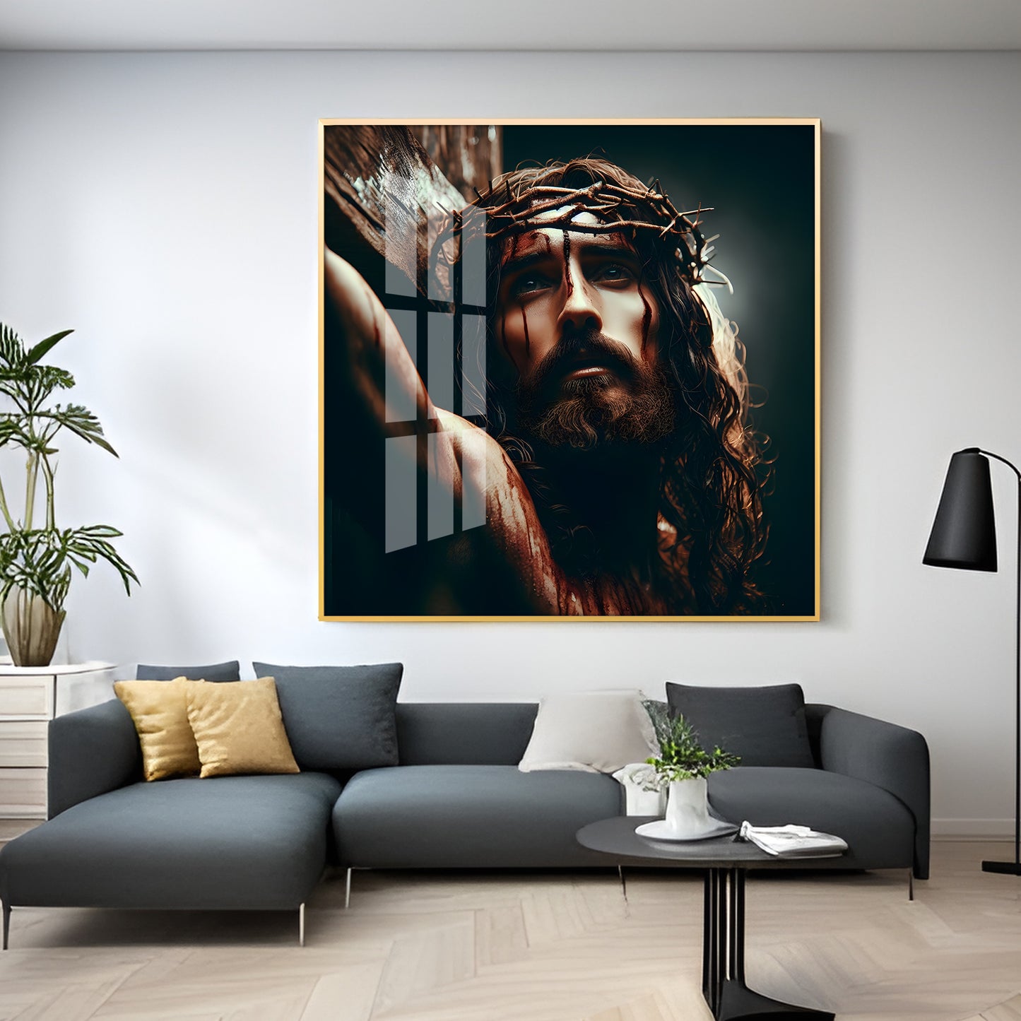 Lord Jesus Christ Premium Acrylic Square Wall Art