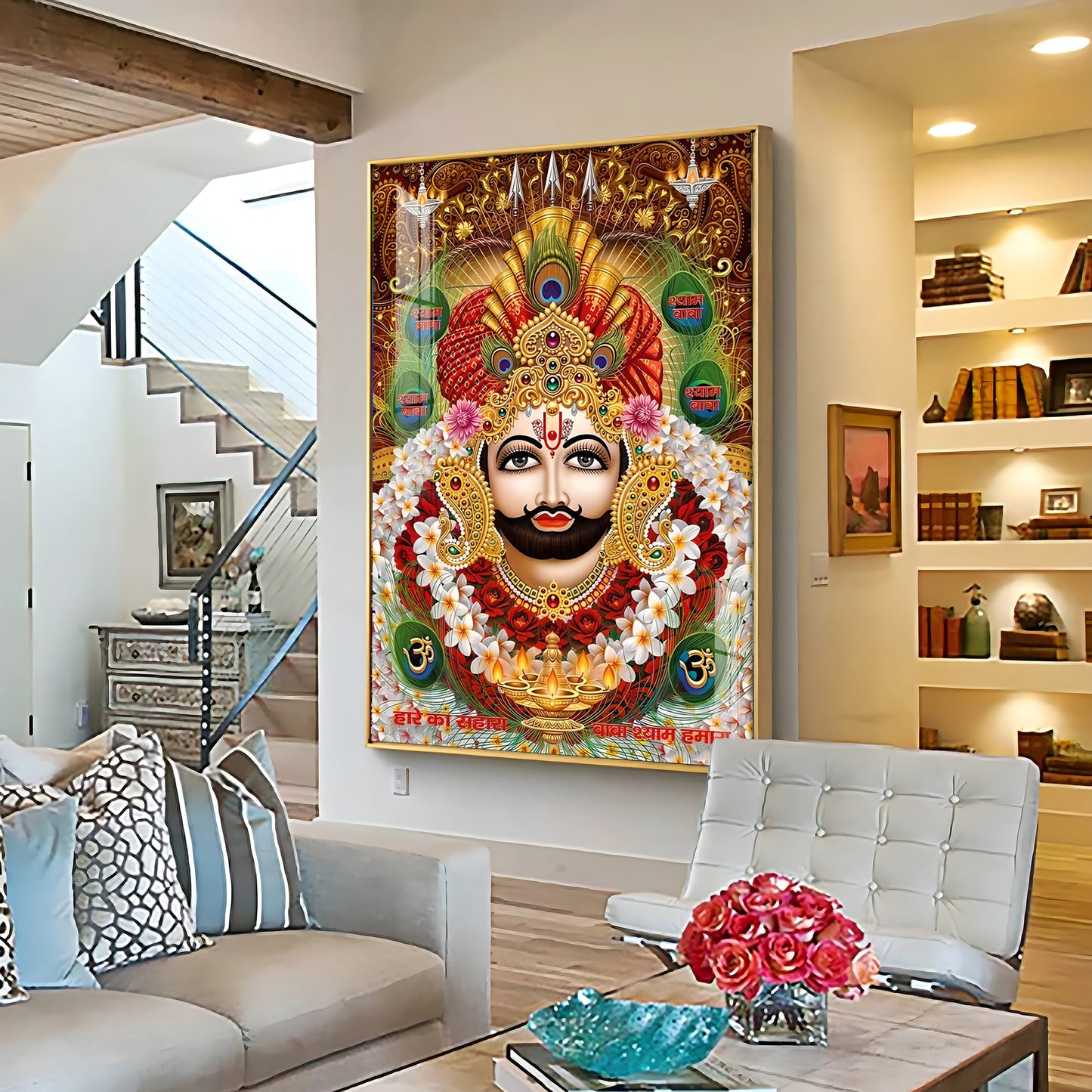 Baba Shyam Humara Premium Acrylic Vertical Wall Art