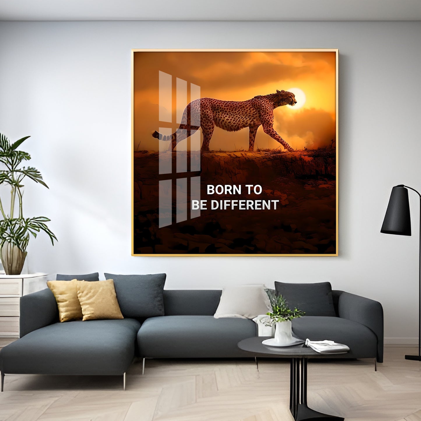 Be Different Premium Acrylic Square Wall Art