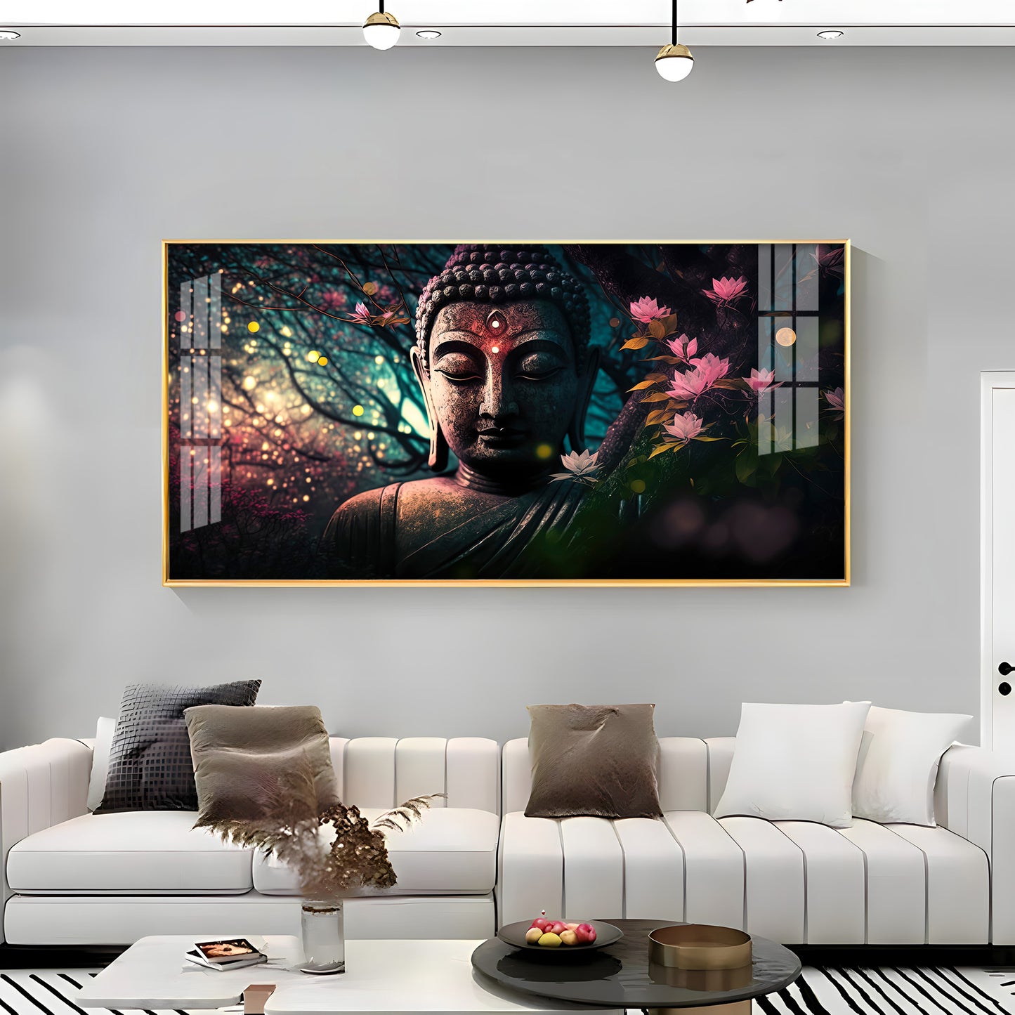 Calm Buddha Premium Acrylic Horizontal Wall Art