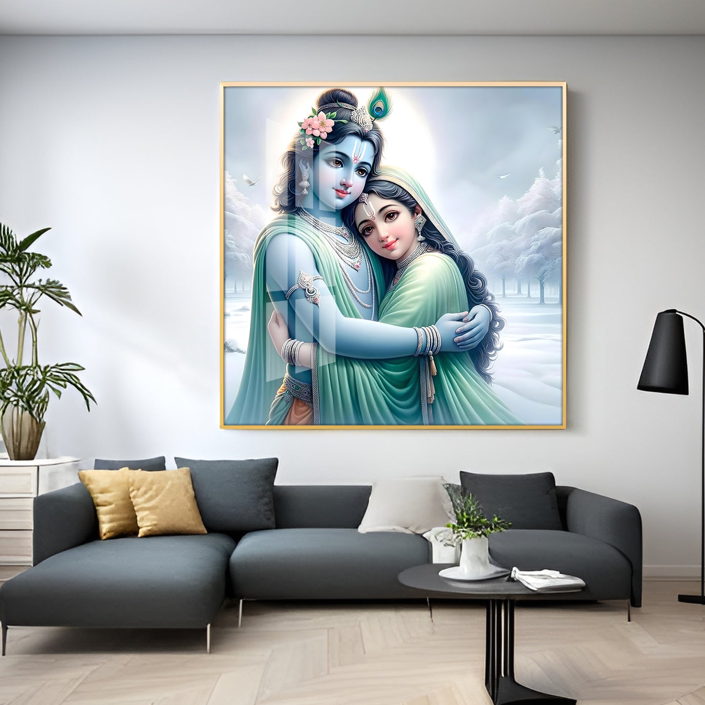 Shyam Kishori Premium Acrylic Square Wall Art