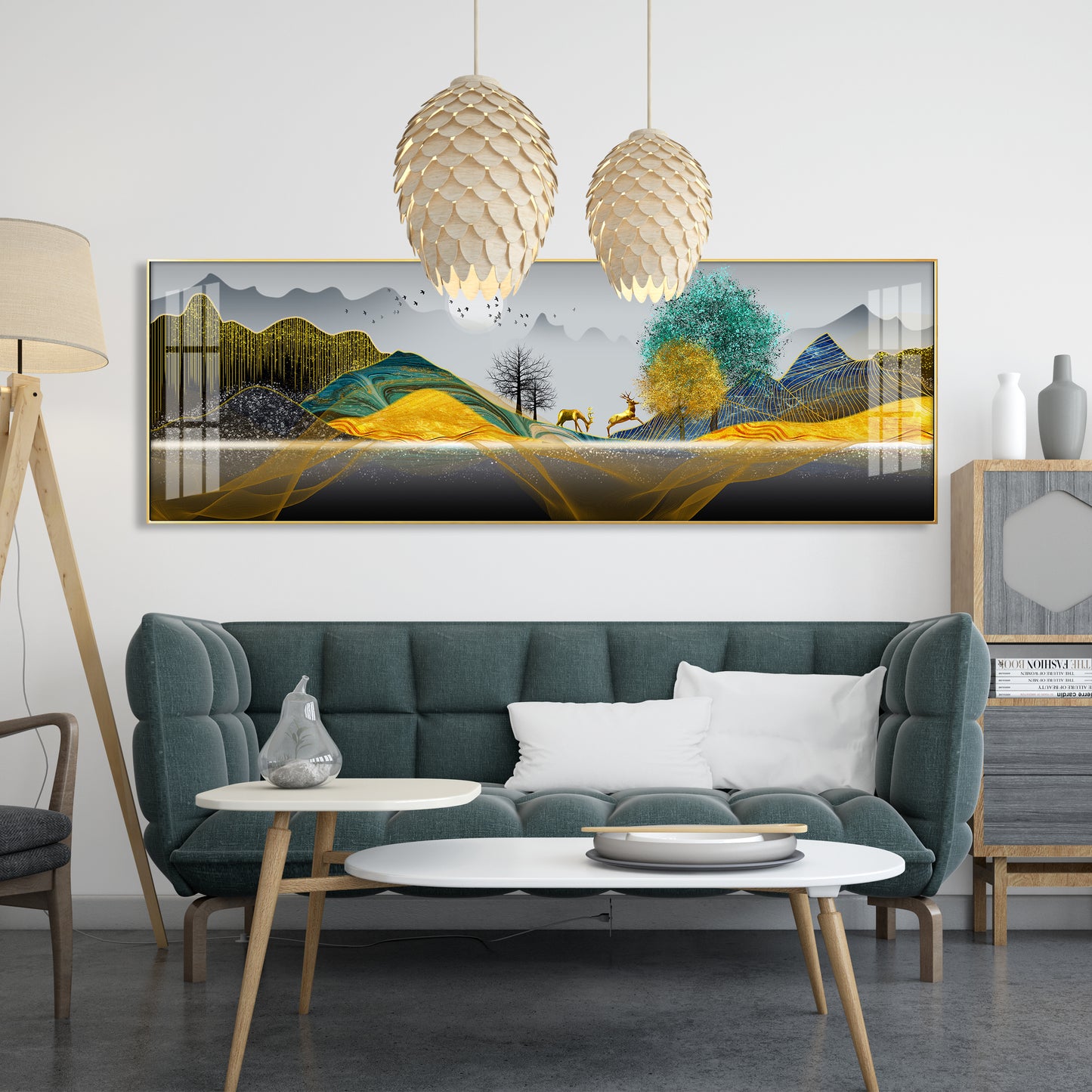 The Dawn at Forest Premium Acrylic Horizontal Wall Art