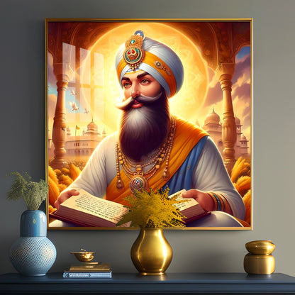 Guru Govind Singh Ji Premium Acrylic Square Wall Art